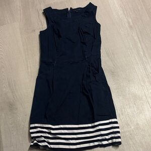 Tommy Hilfiger Navy Dress with White Stripes